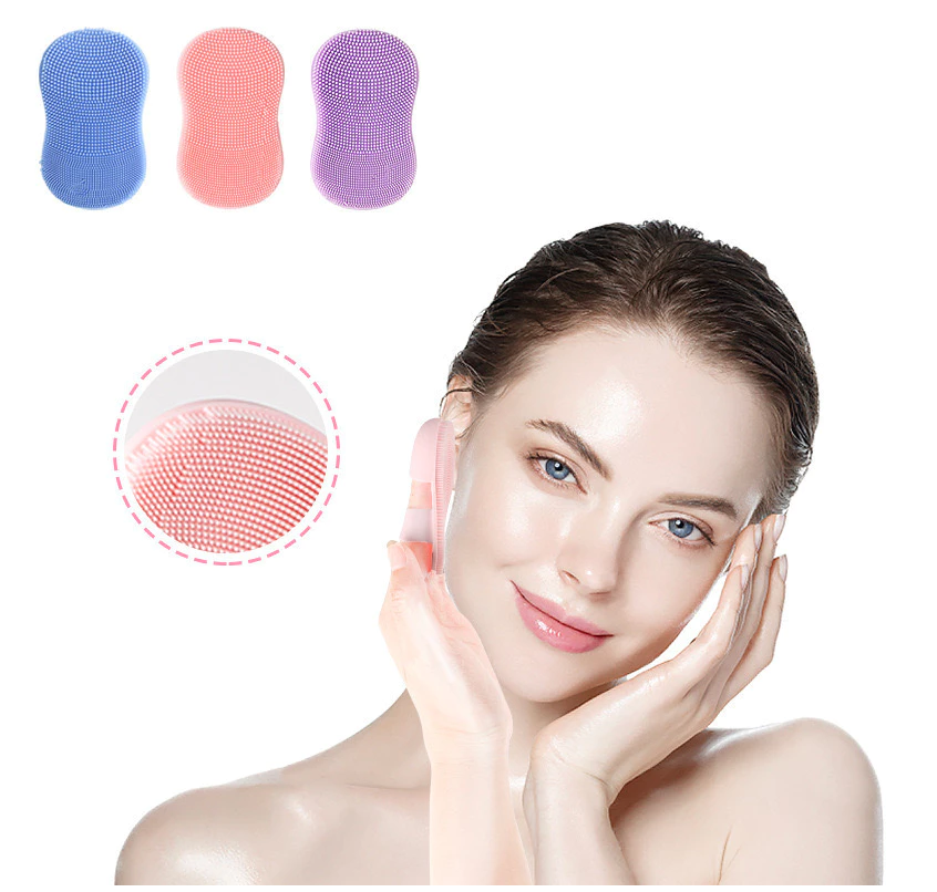 Silikon Jari Pembersih Wajah Lembut Cleaning Pad Cuci Muka Praktis — 4