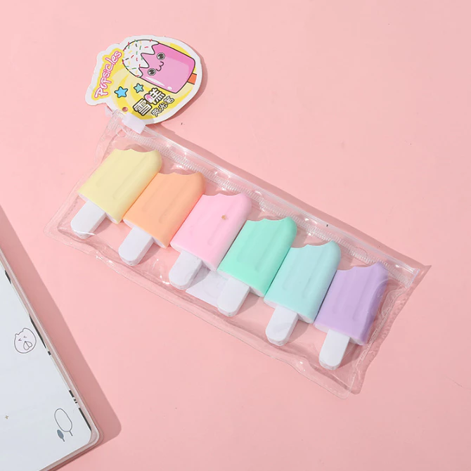 Highlighter Desain Lucu Warna Warni Menandai Poin Penting Pencatatan — 10