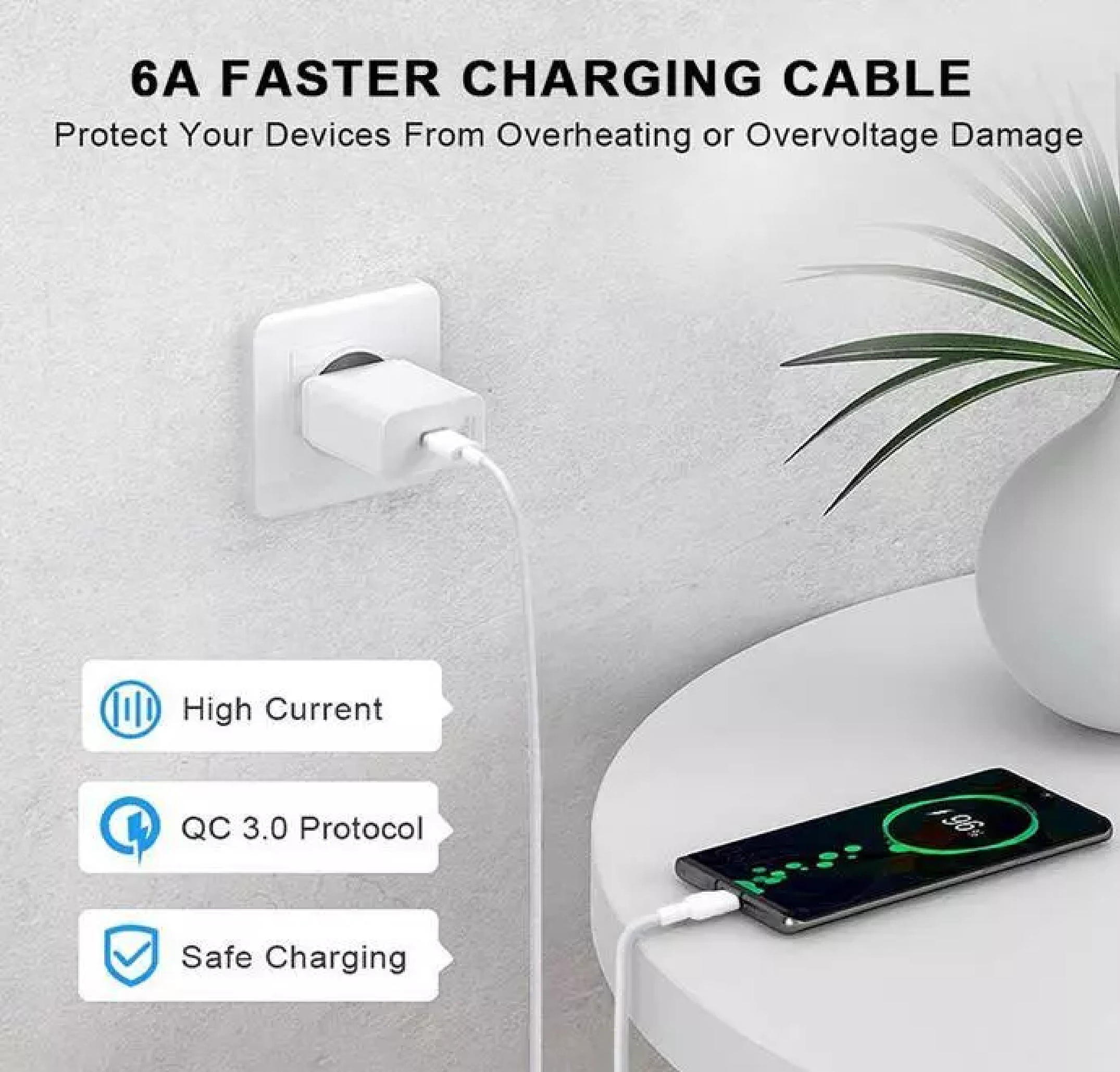 Kabel Data iPhone XR 11 12 13 Lightning Fast Charging 6A 150 Cm 40Watt — 9