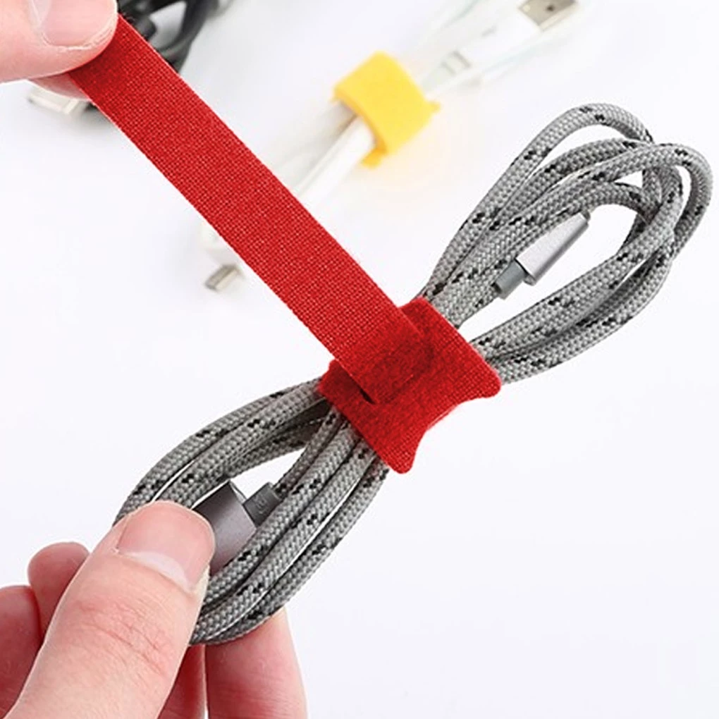 Velcro Organizer Kabel Velcro Binder dengan Klip Penjepit — 7
