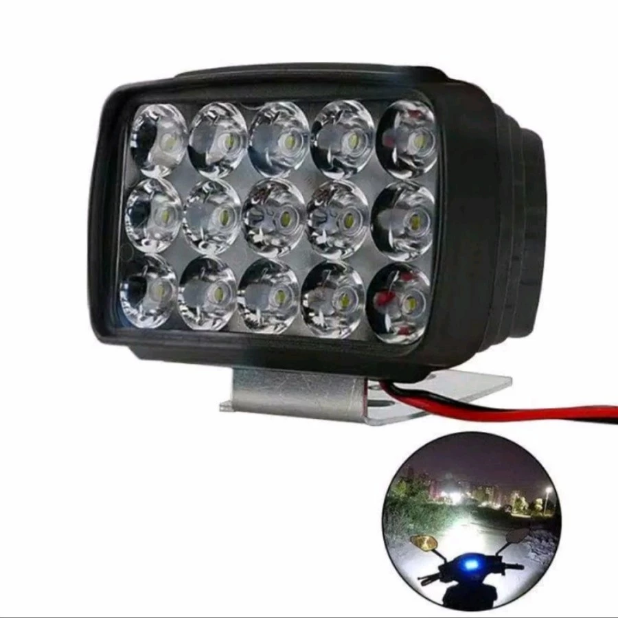 Lampu LED Sorot Mata Laser Gun 15 Super Terang untuk Mobil dan Motor — 5