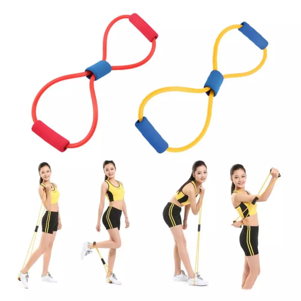 Tali Stretching Yoga Fitness Resistance Band Arms Exercises Gym — 8