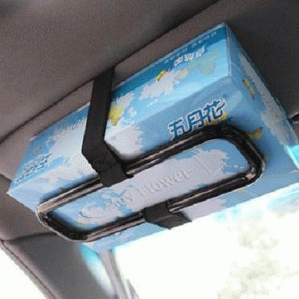 Car Holder Tissue Box Penjepit Tempat Kotak Tisu Mobil Inovatif — 4