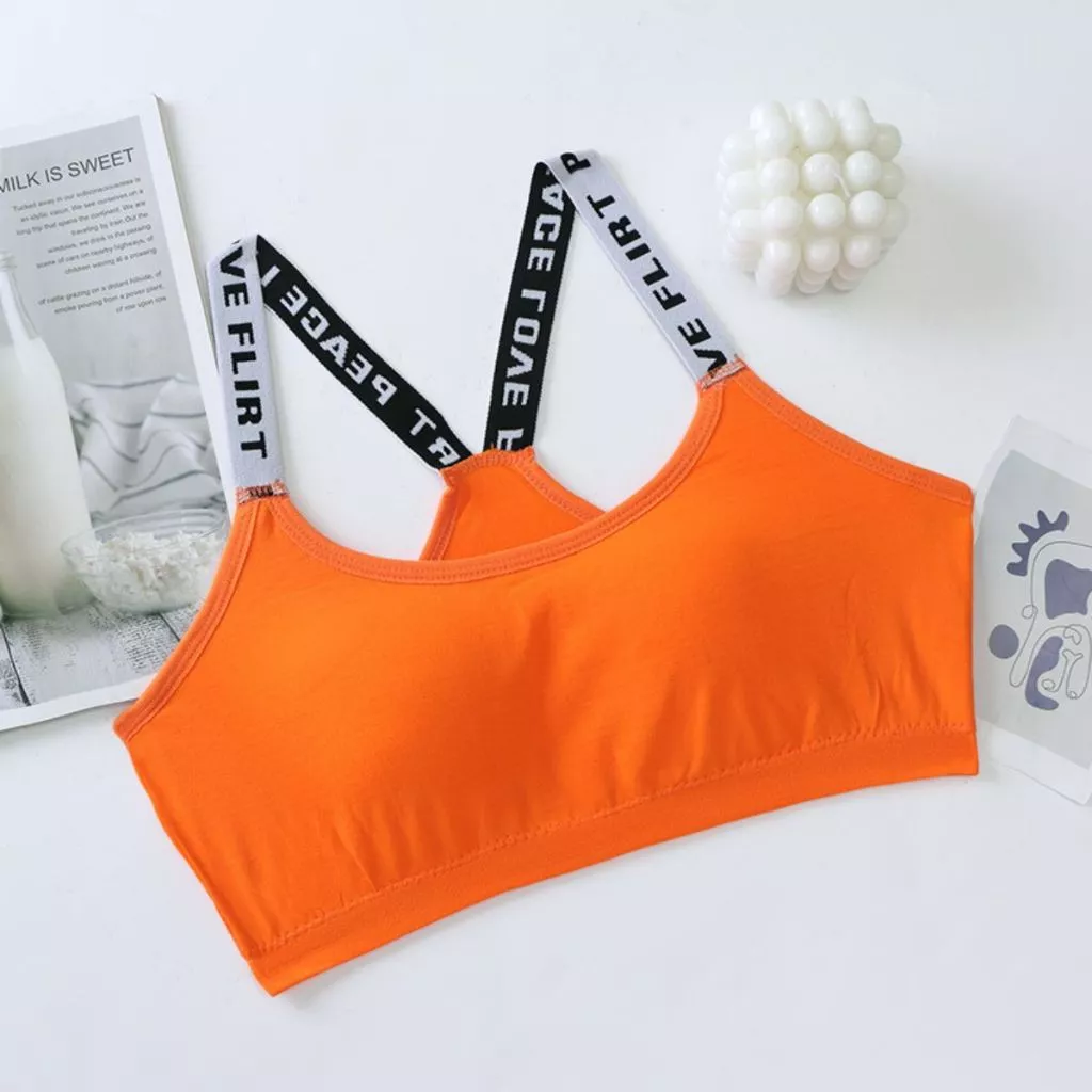 Sport Bra Kemben Cup Push Up Busa Tanpa Kawat Pakaian Dalam Wanita Gym — 7