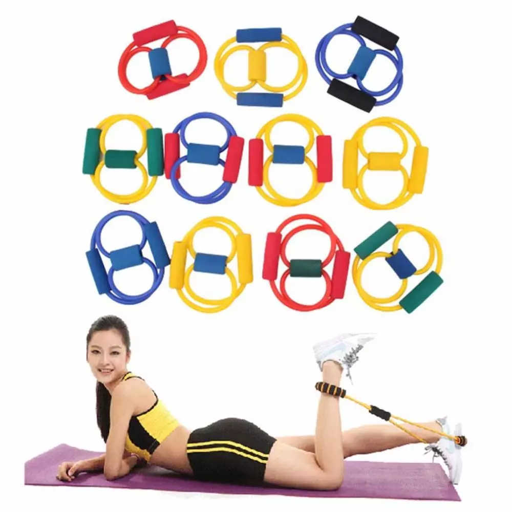 Tali Stretching Yoga Fitness Resistance Band Arms Exercises Gym — 7