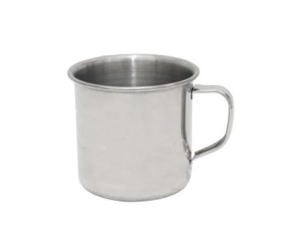 Mug Stainless Mini 7 cm Gelas Klasik Elegan Cangkir Minuman Serbaguna — 3
