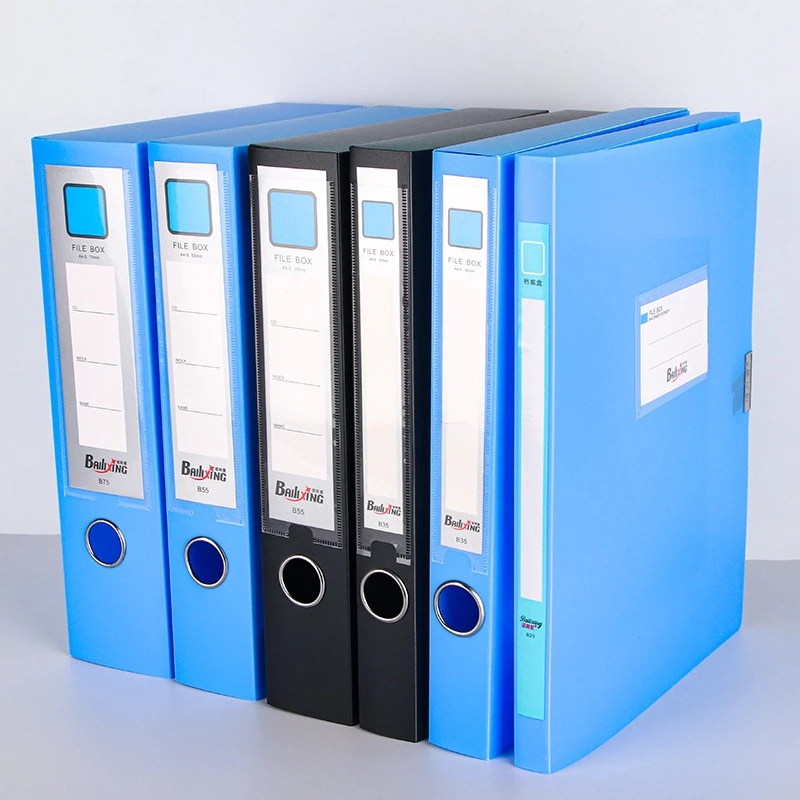 Kotak File Plastik Organizer Folder Dokumen Kantor Folio Berkas — 2