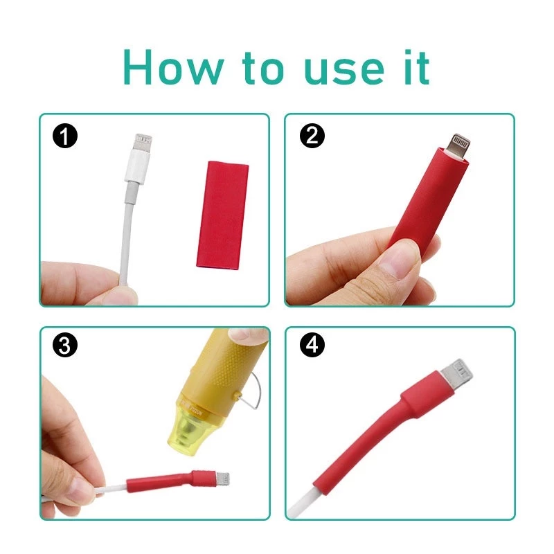 Kabel Isolasi Bakar Heat Shrink Selang Konektor Penyambung Cable — 3