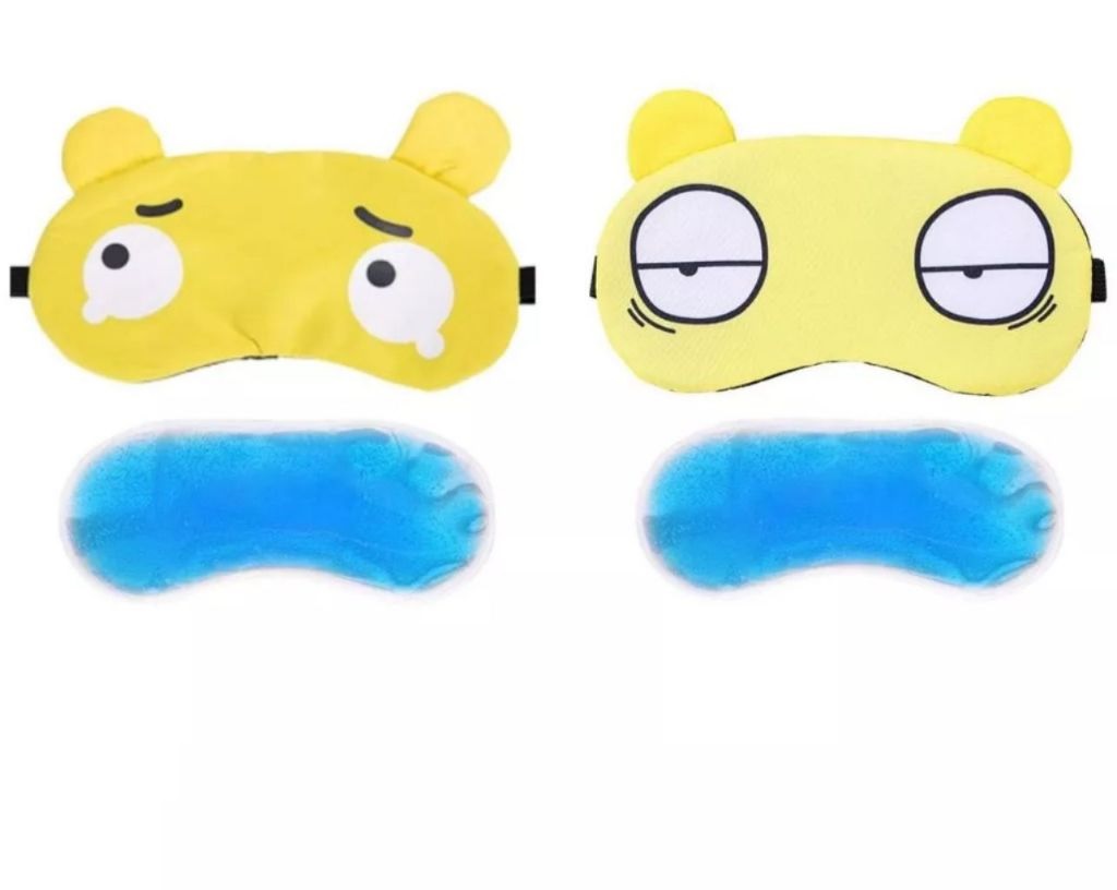 Penutup Mata Karakter Ekspresi Eye Cover Sleep Motif Boneka Lucu — 4