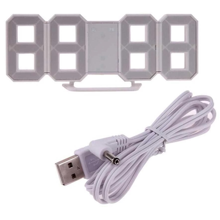 Jam Dinding Digital LED 3D Clock Aesthetic Modern Style — 10