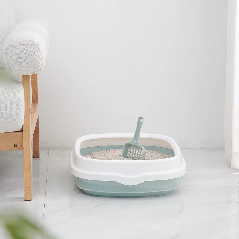 Tempat Buang Kotoran Hewan Sekop Wadah Pasir Kucing Cat Litter Box — 3