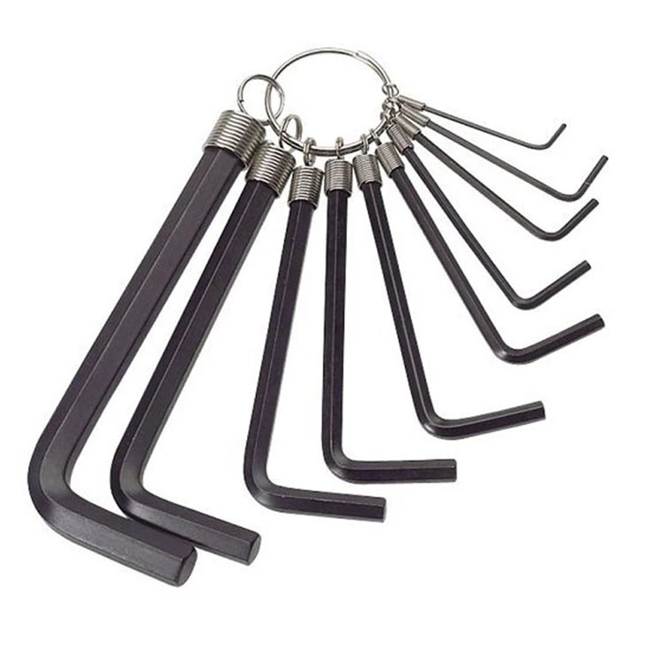 Kunci L Set Hex Key Ring 10 in 1 untuk Perbaikan Mesin dan Elektronik — 4