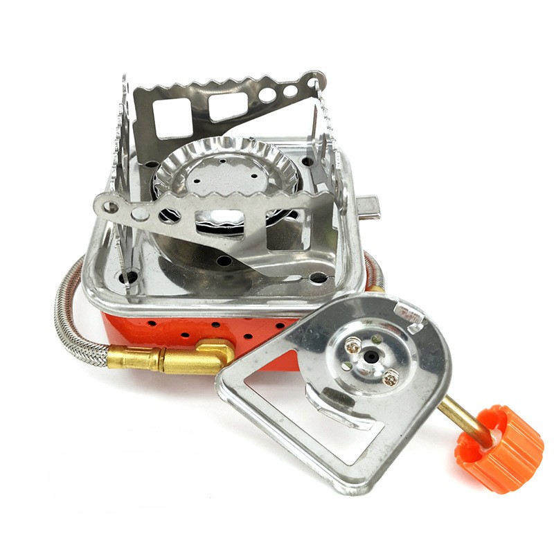 Kompor Camping Mini Portable Gas Stove Bulat Windproof — 7