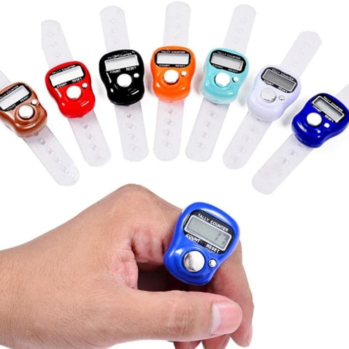Tasbih Elektrik Tasbih Digital Mini Finger Counter Penghitung Digital — 7