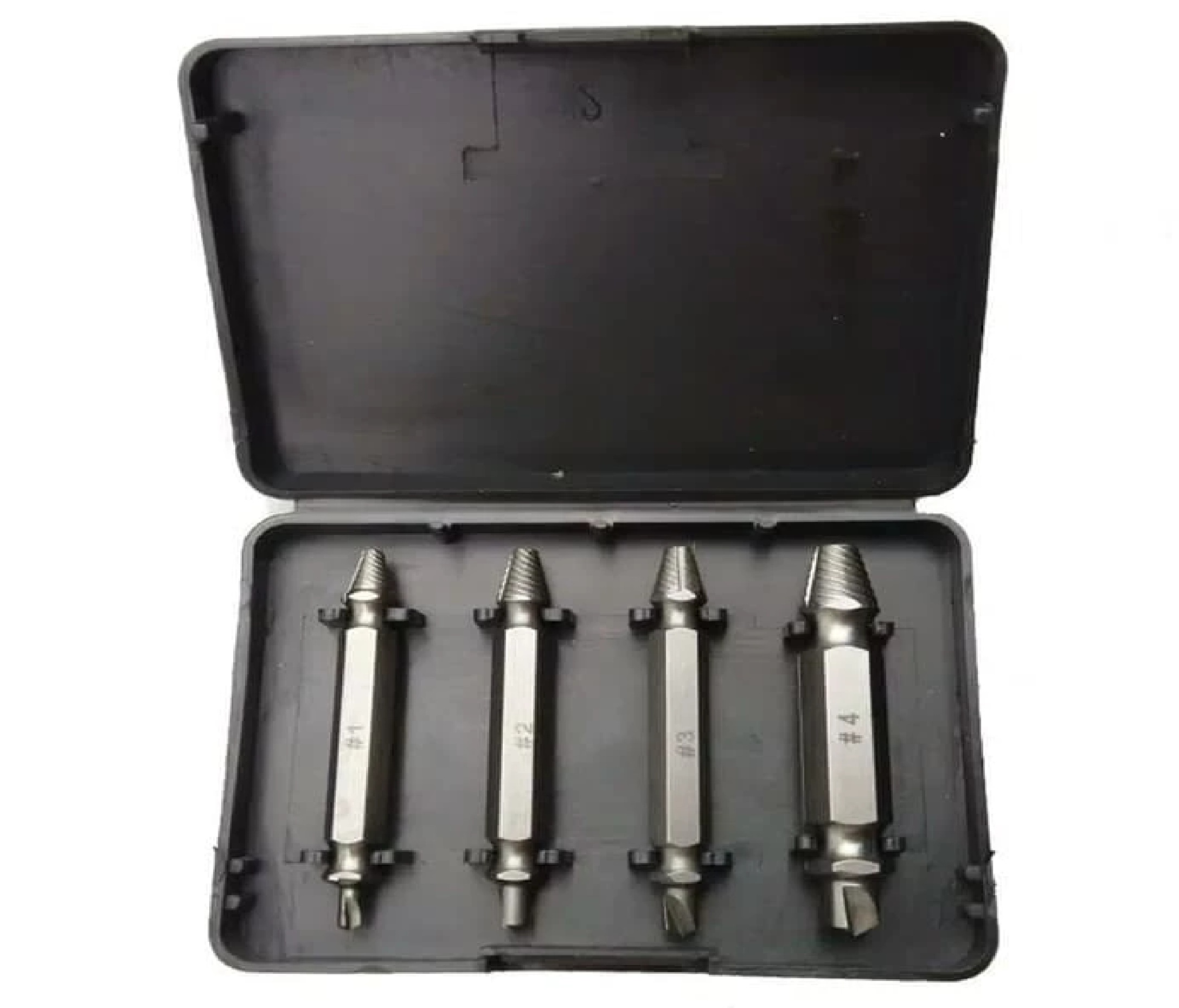 Screw Extractor Alat Pembuka Baut Rusak Set 4 Mata Bor Repair Kit — 7