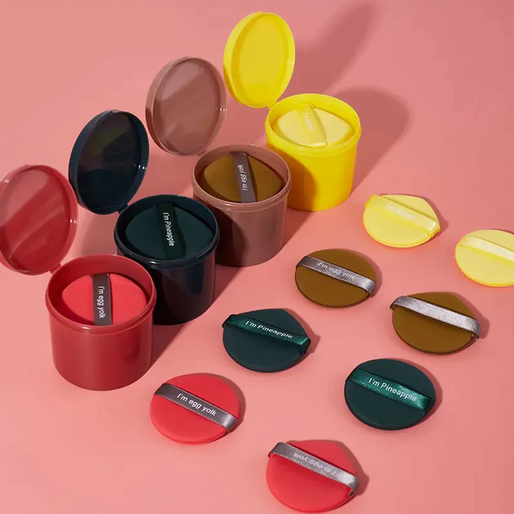 Sponge Spons Make Up 7 Pcs Lembut Packaging Toples Praktis Lebih Aman — 7
