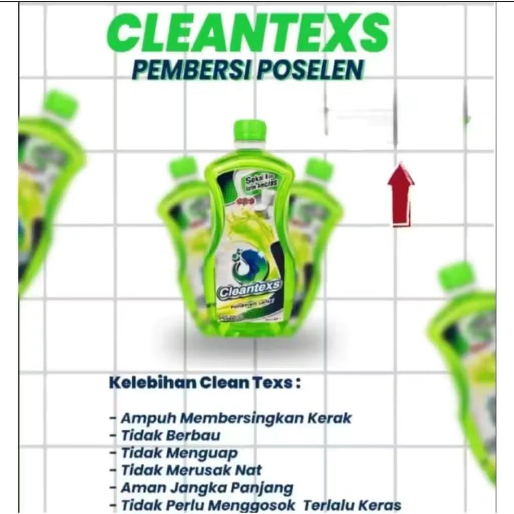 Cleantex Pembersih Kamar Mandi Porcelen 1L Bersihkan Kerak Kamar Mandi — 6
