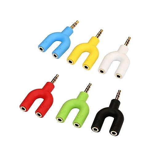 Splitter Audio Jack Splitter Jack 3.5 To Dual Female U Shape 2in1 — 5