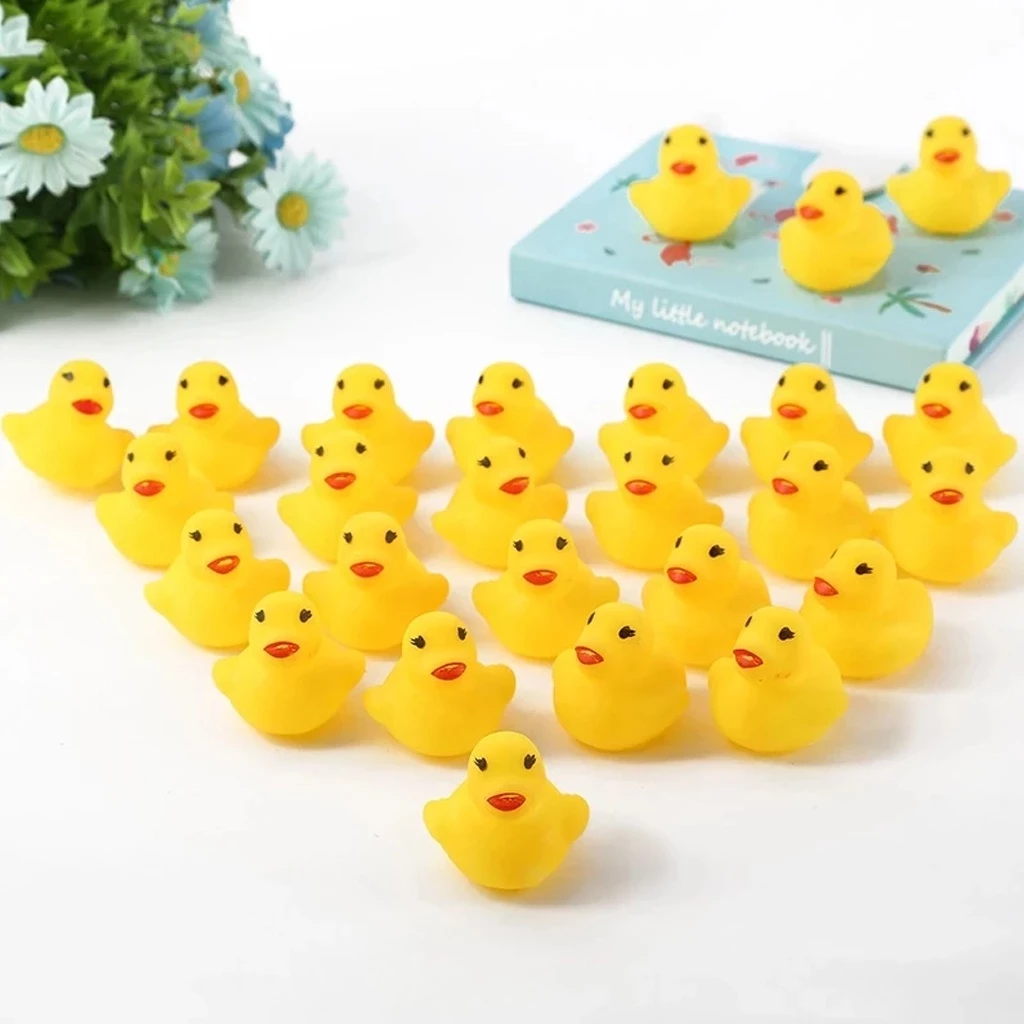 Mainan Mandi Bayi Anak Bebek  Karet Bunyi Mengapung Aman Digigit — 3