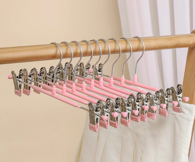 Hanger Gantungan Baju Celana Anti Slip dengan Klip Bahan Kawat Besi — 10