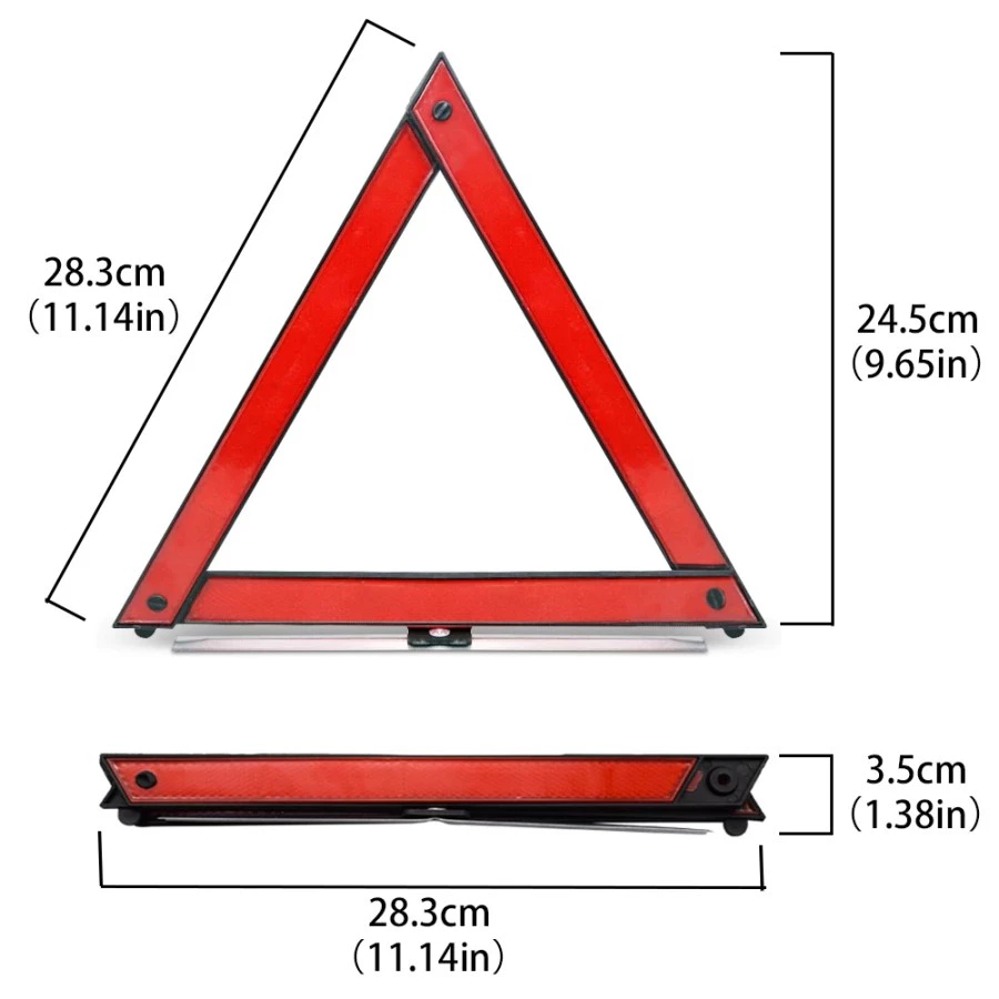 Segitiga Pengaman Lipat Darurat Reflektor Mobil Emergency Triangle — 8