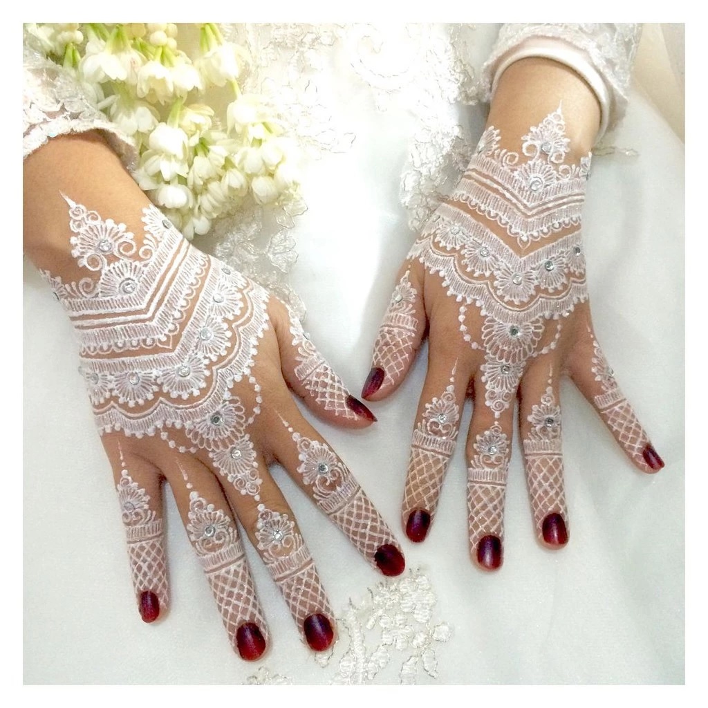 Henna Tangan Kuku Cone Temporary Hand Painting Colour Cat Tangan — 4