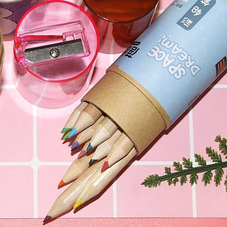 Pensil Warna & Peraut Pensil Warna 12 Pilihan Warna — 4