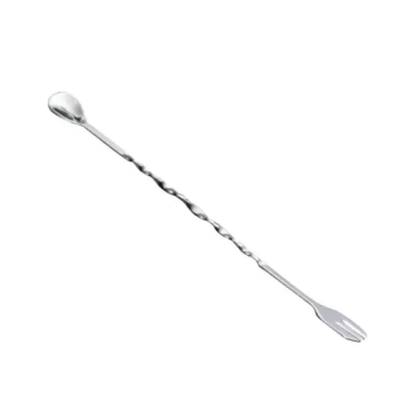 Sendok Garpu Panjang Alat Pengaduk Koktail Stainless Steel Mixer — 6