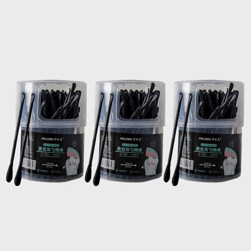 Cotton Bud 2in1 Korek Kuping lembut isi 100 PCS Pembersih Telinga 2 Sisi — 6