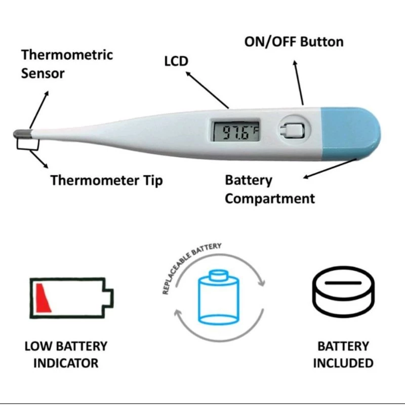 Pengukur Suhu Badan Thermometer Digital Alat Pengukur Suhu Badan — 8