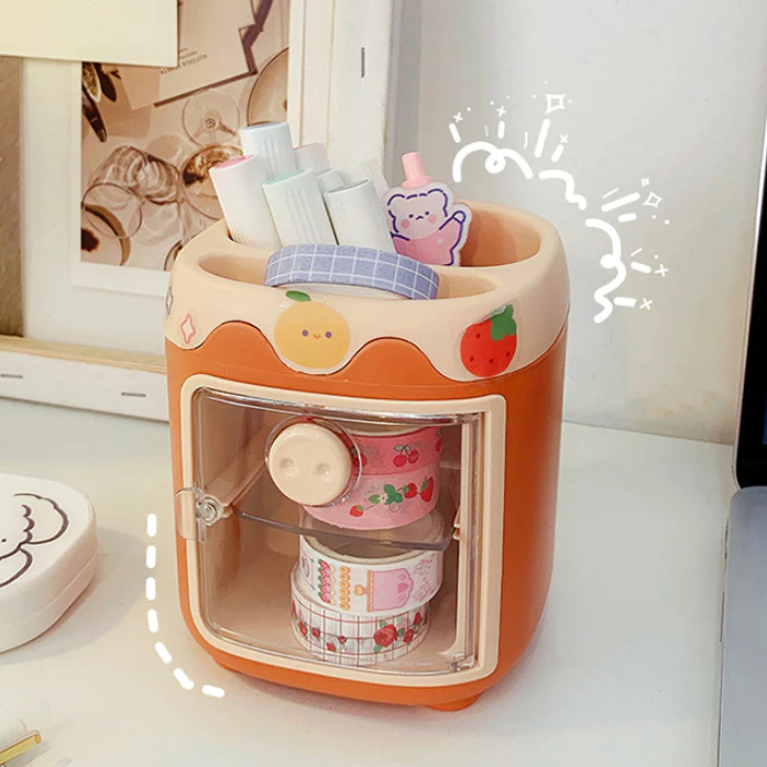 Organizer Meja Laci 2 Tingkat Penyimpanan Stationery Alat Tulis — 3
