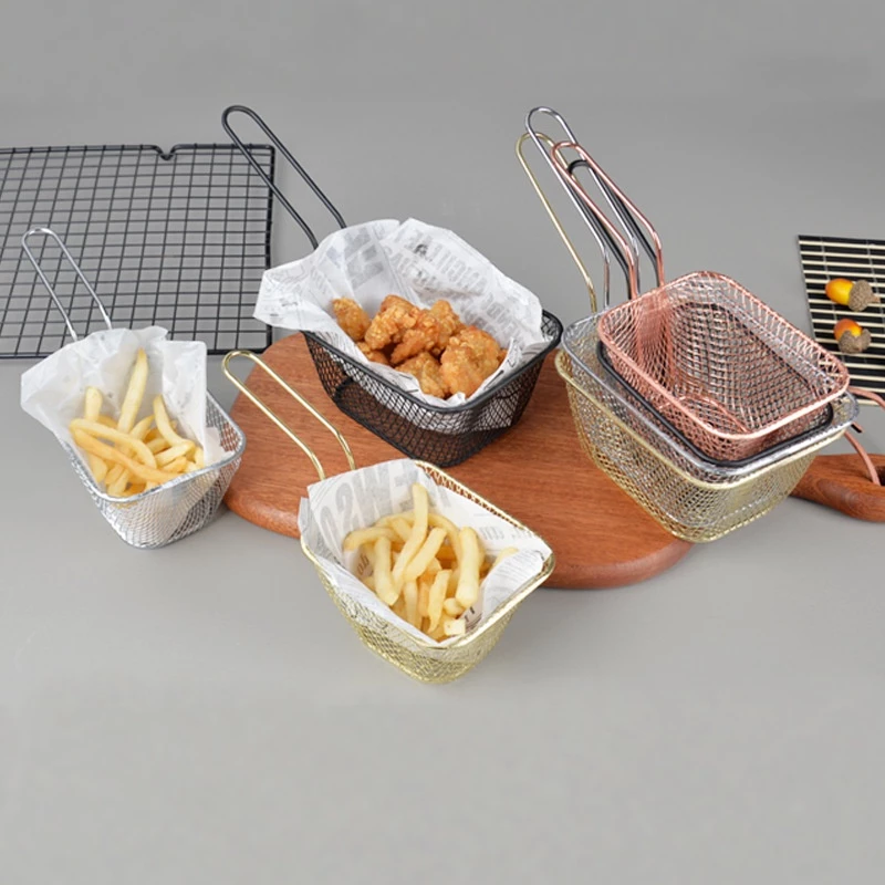 Keranjang Holder Kentang Goreng Mini Stainless Steel Hemat Minyak — 7