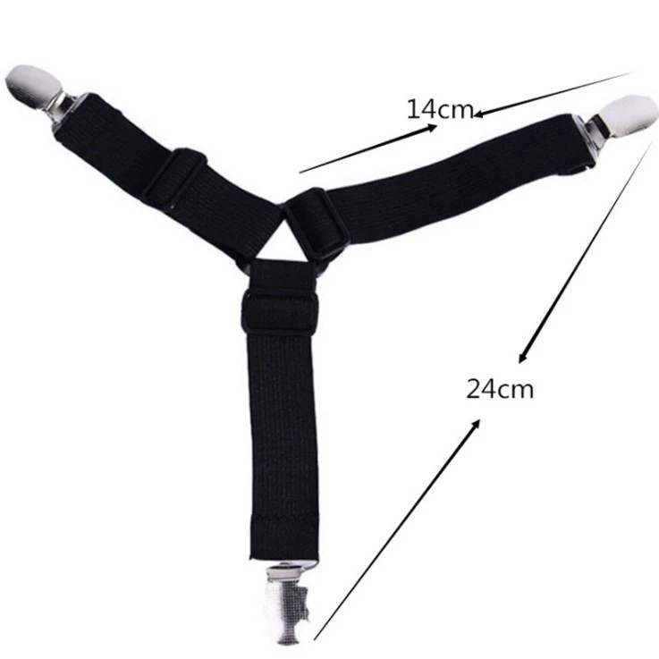 Penjepit Sprei 1 Set Isi 4 pcs Anti Geser Jepitan Pengait Adjustable — 7