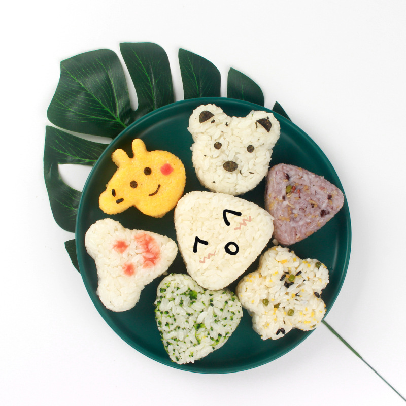 Cetakan Nasi Sushi Bento Onigiri Anti Lengket Bahan Plastik PP — 5