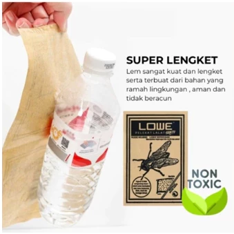 Lem Perangkap Lalat Cap Lowe Model Papan Kertas Sekali Pakai — 7