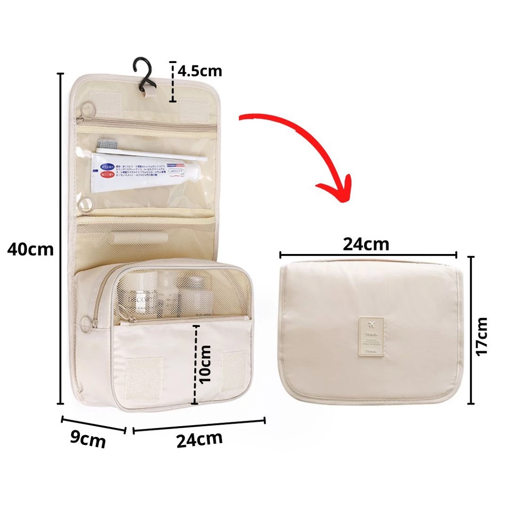 Travel Bag Storage Tas Penyimpanan Multifungsi Banyak Sekat Waterproof — 6