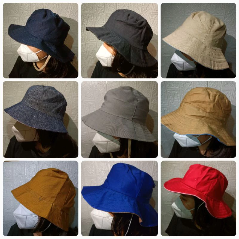 Topi Rimba Gunung Hiking Bucket Hat Model Korea Fashion Pria Wanita — 10