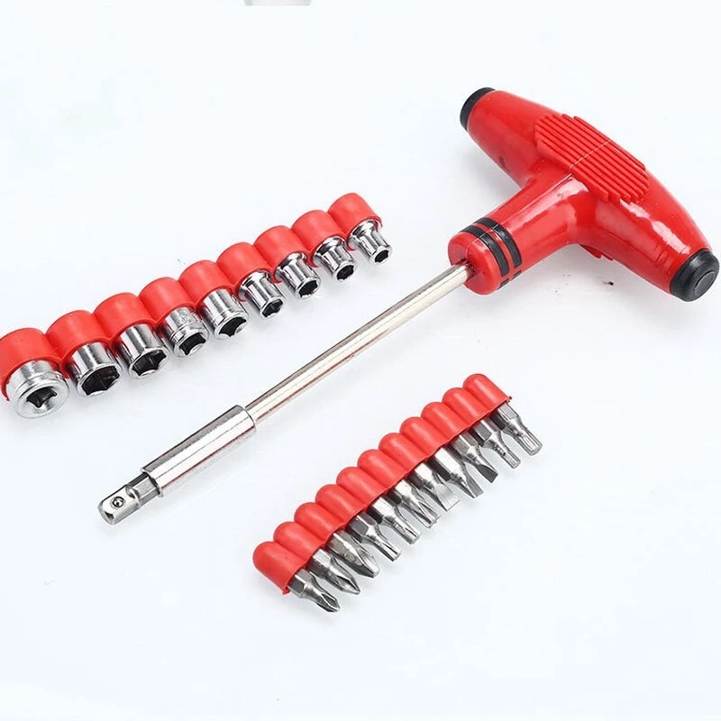 Alat Set Obeng Kunci T Star Sock Multifungsi 24-Pcs — 5