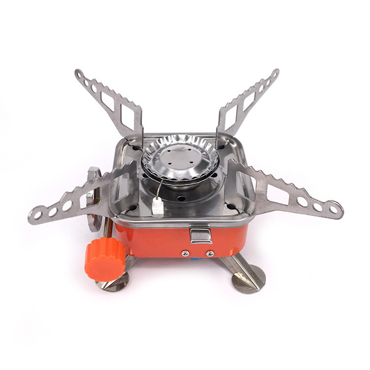 Kompor Camping Mini Portable Gas Stove Bulat Windproof — 9