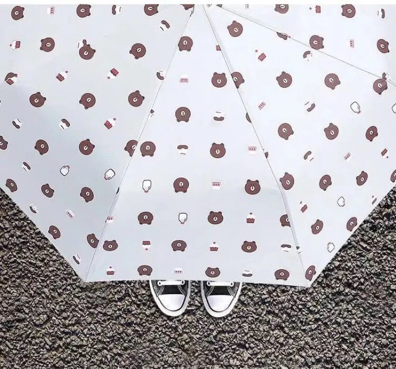 Payung Lipat Motif Beruang Lucu Folding Umbrella Bear Hujan dan Panas — 3