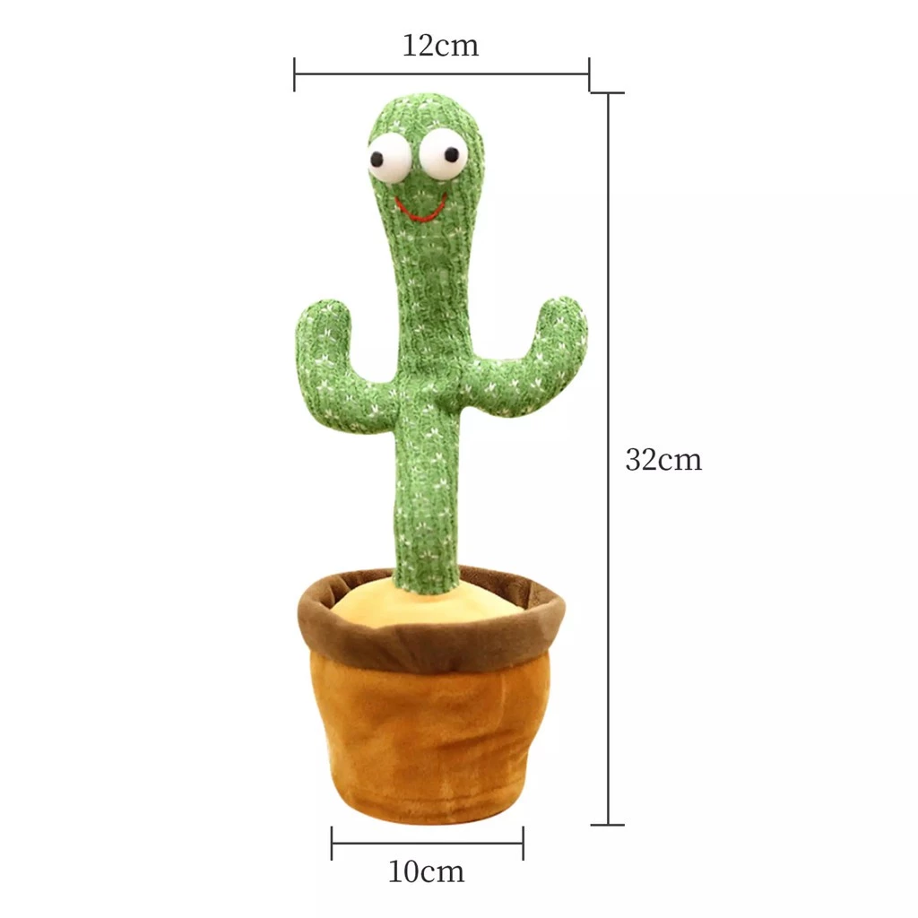 Mainan Boneka Kaktus Goyang Joget Lampu Hadiah Ulang Tahun Anak — 7