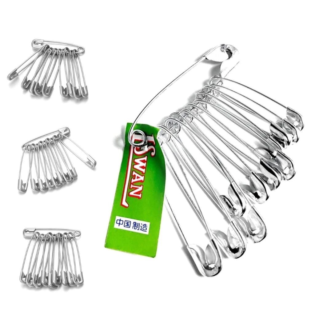 Peniti L Swan Stainless Original Safety Pin Hijab Silver L Swan  Peniti Hijab Stainless L Swan Asli dengan Bahan Tidak Patah dan Fleksibel — 2