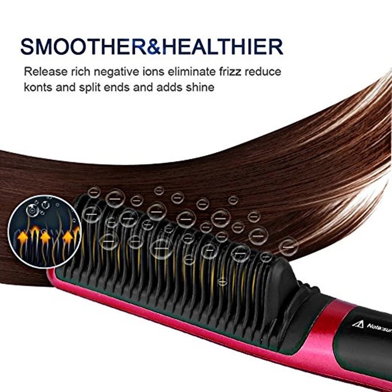 Catok Sisir Pelurus Rambut Hair Straightener Curler 2 in 1 Model SN-901 — 4