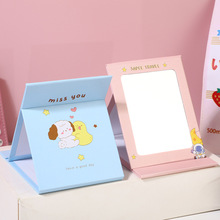 Cermin Rias Kaca Lipat Persegi Model Buku dengan Motif — 7