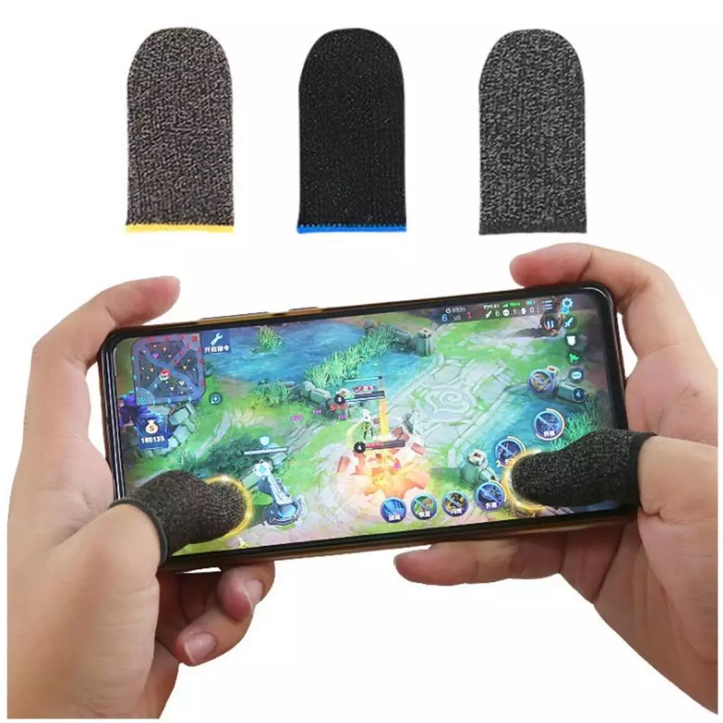 Sarung Tangan Jari Jempol Gaming Sleeves Anti Keringat Pubg Ff Ml — 7
