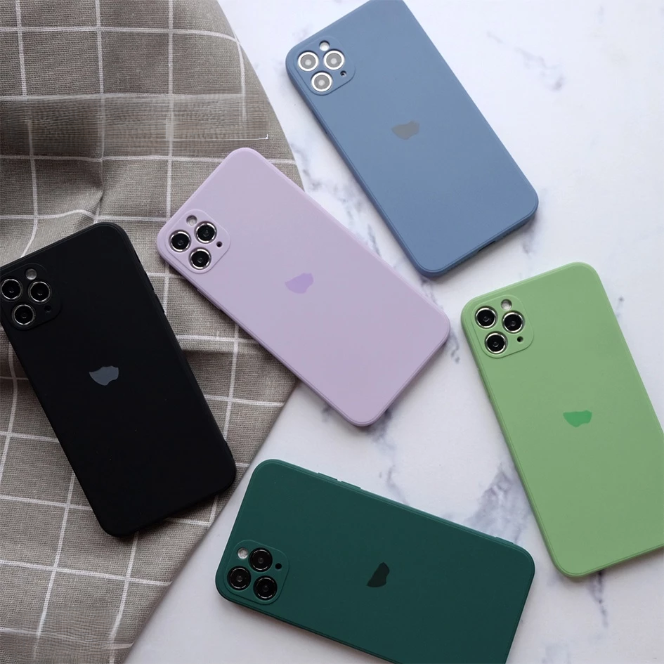 Softcase Fullcover Quare Edge Matte iPhone Dengan Bahan Silicon — 7