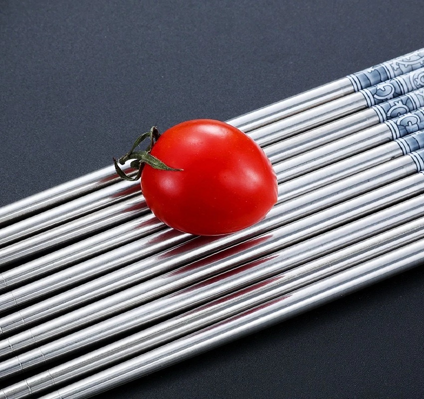 Sumpit Stainless Steel Sus 304 Satu Pasang Polos — 3