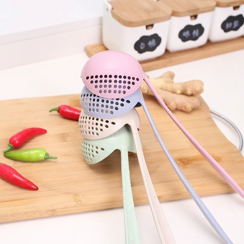 Sendok Centong Irus Sayur Plastik Penyaring Sup Kuah 2in1 — 7