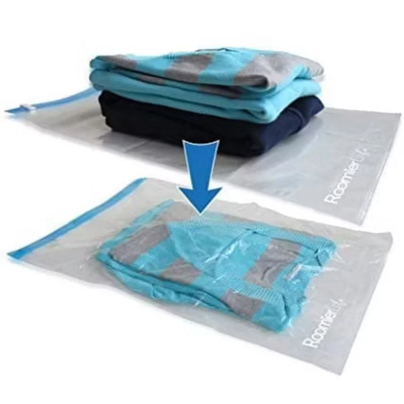 Tas Plastik Lipat Vakum Kompres Udara Travel Organizer — 7