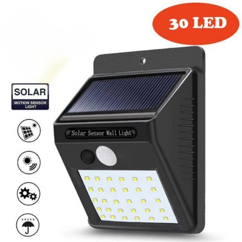 Lampu Taman Tenaga Surya Yang Efisien Energi Sensor Gerak — 4